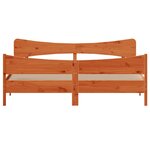 vidaXL Cadre de lit sans matelas cire marron 180x200cm bois pin massif