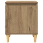 vidaXL Cabinet de chevet chêne artisanal 40 x 30 x 50 cm