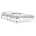 vidaXL Cadre de lit sans matelas blanc brillant 90x190 cm