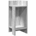 vidaXL Tables d'appoint 2 Pièces avec étagère sonoma gris 25 5x27x60 cm