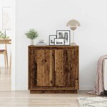 vidaXL Buffet Bois ancien 80 x 34 x 75 cm Bois d'ingénierie