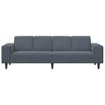 vidaXL Canapé de salon Gris foncé 250 x 77 x 76 cm
