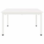 vidaXL Table basse Blanc 80 x 80 x 45 cm Bois de pin massif