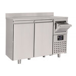 Table réfrigérée avec dosseret et tiroir pour café série 600 - 2 à 3 portes - combisteel - r290 - acier inoxydable21580x600632plein