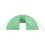 vidaXL Serre avec cadre en acier vert 90 m² 18x5x2 3 m