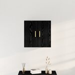 Armoire murale en chêne noir vidaXL - 60x30x60 cm  Fabriquée en bois d'ingénierie