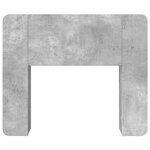 vidaXL Cabinet de Tête de Lit Gris béton Bois d'ingénierie