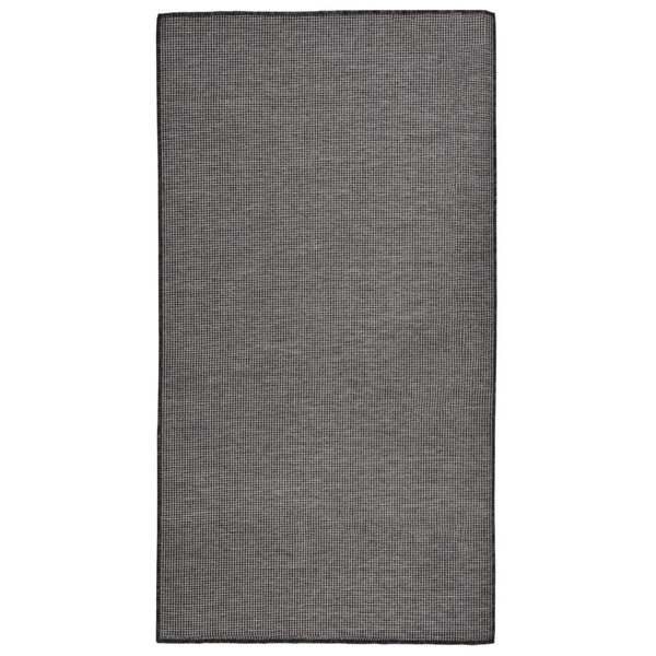 vidaXL Tapis à tissage plat d'extérieur 80x150 cm Gris
