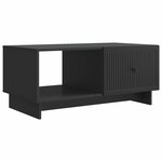 vidaXL Table basse Noir 90 x 50 x 40 cm Bois d'ingénierie