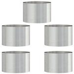 vidaXL Pots en acier inoxydable Acier inoxydable Moyen Durable