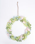 Création Couronne de Noël en papier cartonné Tons gris 20 cm