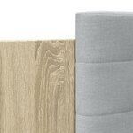 vidaXL Cadre de lit avec LED sans matelas chêne sonoma 135x190 cm