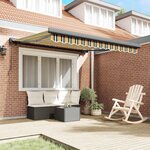 vidaXL Auvent Rétractable Multicolore 350 x 250 cm Tissu et Métal