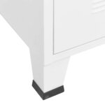 vidaXL Armoire à tiroirs industrielle Blanc 78x40x93 cm Métal
