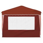 vidaXL Tente de fête pop-up 288 x 288 x 245 cm Terre cuite