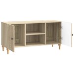 vidaXL Meuble TV Chêne Sonoma 102 x 34 5 x 50 cm Bois d'ingénierie