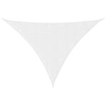 vidaXL Voile de parasol tissu oxford triangulaire 3 5x3 5x4 9 m blanc