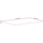 vidaXL Dessus de bureau avec courbe 140x50x2 5 cm manguier massif brut
