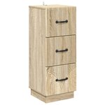 vidaXL Armoire à tiroirs 33 x 34 5 x 87 cm Bois d'ingénierie