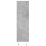 vidaXL Buffet haut gris béton 69 5x31x115 cm bois d'ingénierie
