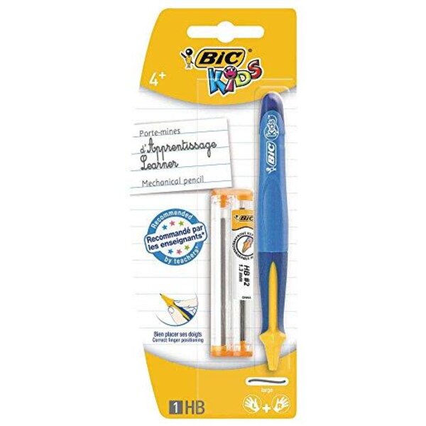 Blister de 1 Porte mines KIDS BEGINNERS Large mine HB Ø 1,3 mm + 6 mines BIC