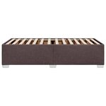 vidaXL Cadre de lit Marron foncé 90x200 cm Tissu