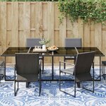 vidaXL Tapis d'extérieur Floral ARAKIL Bleu bébé et blanc 400 × 300 cm