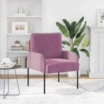 vidaXL Canapés avec coussin Pourpre 60 x 56 x 80 cm Contreplaqué