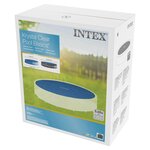 Intex Couverture solaire de piscine Bleu 538 cm Polyéthylène