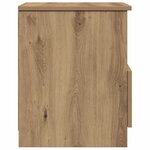 vidaXL Table de chevet chêne artisanal 40x40x50 cm bois d’ingénierie