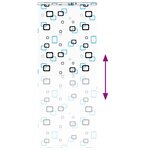 vidaXL Store enrouleur de douche avec cassette largeur du tissu 106 cm