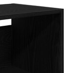 vidaXL Buffet Chêne noir 69.5x34x180 cm Bois d'ingénierie