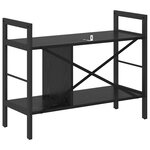 vidaXL Étagère Chêne noir 75 x 30 x 58 5 cm Bois d'ingénierie