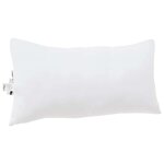 vidaXL Oreiller avec oreiller Blanc Polyester