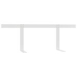 vidaXL Dossier pour canapé palette Blanc 110 cm Fer