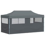 vidaXL Tente de fête 291 x 580 x 315 cm Anthracite Tissu Oxford