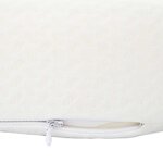 vidaXL Coussin pour le cou Blanc 53 x 35 x 11 cm Polyester