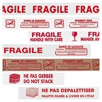 Ruban adhésif pour usage palette ne pas depalettiser raja 50 mm x 100 m (lot de 6)