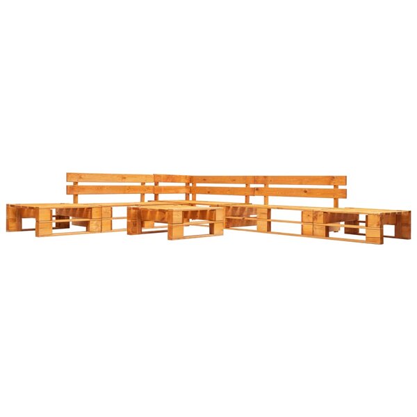 vidaXL Canapés de jardin palette 6 Pièces bois marron miel
