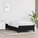 vidaXL Cadre de lit Noir 100x200 cm Tissu