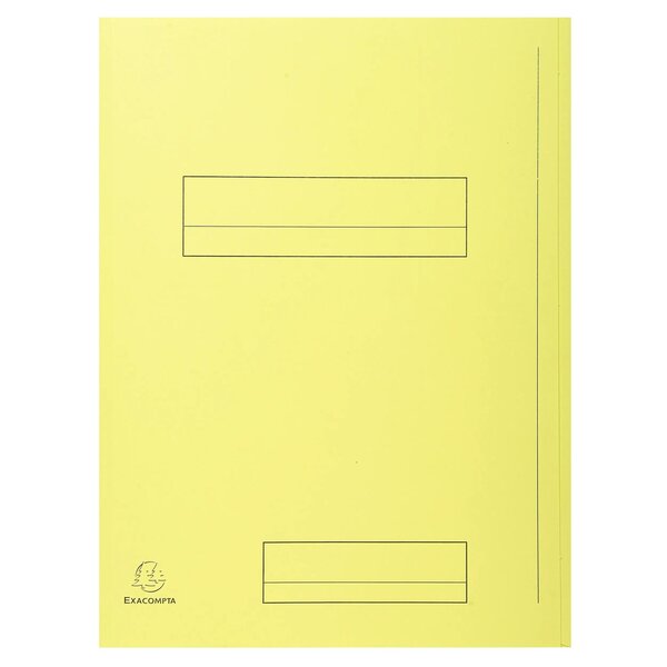 Paquet De 50 Chemises Imprimées 2 Rabats Super 210 - 24x32cm - Canari - X 5 - Exacompta