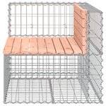 vidaXL Banc jardin design gabion 92x71x65 5 cm bois massif de douglas