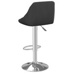 vidaXL Tabouret de bar Noir Velours