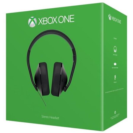 Microsoft casque xbox one stereo headset - pleine taille filaire - noir -  La Poste