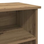 vidaXL Meuble TV Chêne artisanal 99 5 x 35 5 x 48 cm Bois d'ingénierie