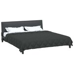 vidaXL Duvet d'été simple 220 x 240 cm Été 200 gsm Anthracite
