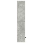 vidaXL Bibliothèque gris béton 31x24x127 cm bois d'ingénierie