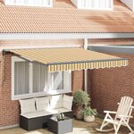 vidaXL Auvent Rétractable Rayure Multicolore 300x250 cm tissu