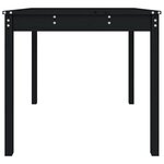 vidaXL Table de jardin noir 82 5x82 5x76 cm bois massif de pin