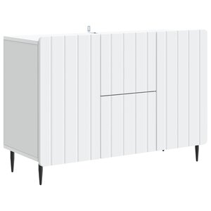 vidaXL Buffet Blanc 89 x 34 5 x 62 cm Bois d'ingénierie